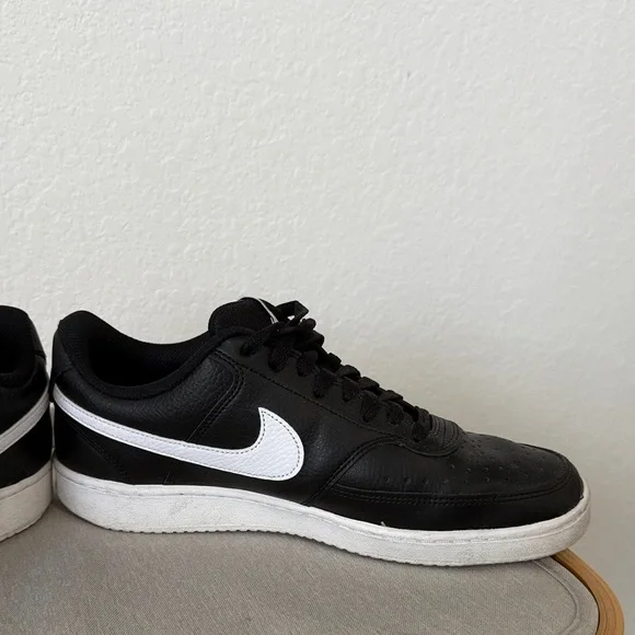 Nike Court Vision Men's Black and White Sneakers CD5463-001 - Picture 5 of 8